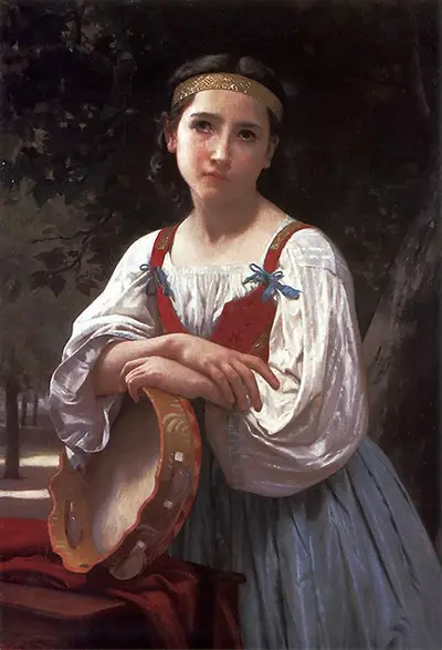 Gypsy Girl with a Basque Drum William-Adolphe Bouguereau